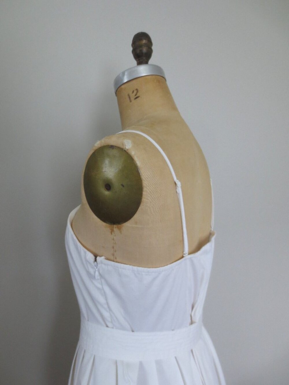 A New Strapless Day A-Line Pleated Midi Dress - Picture 4 of 15